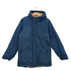 All In Motion Soft Shell Hooded Jacket Youth XL 16 Blue Zip Up Insulated Winter